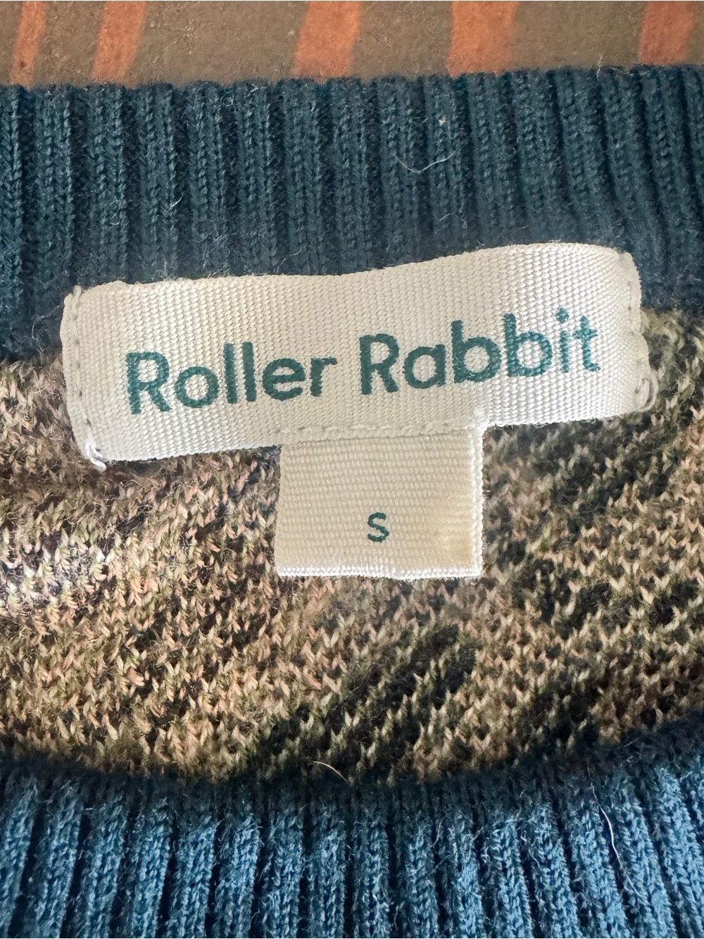 Roller Rabbit Primrose Floral 100% Wool Midi Sweater Dress Small - Picture 4 of 6